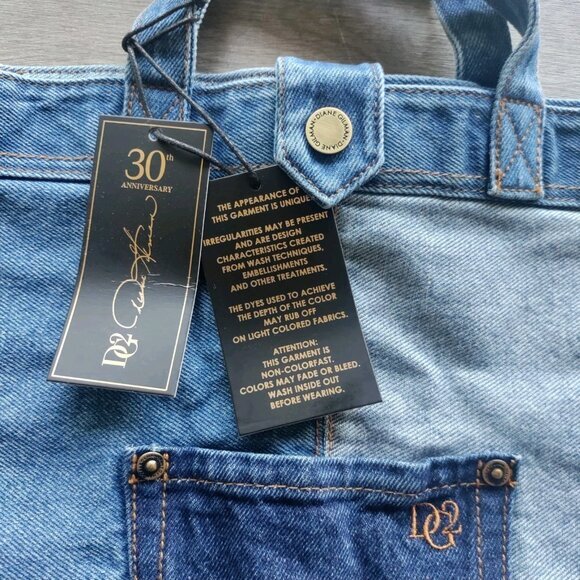 #DG2 by Diane Gilman‎ Anniversary Denim Tote Bag - Patchwork - Picture 3 of 6